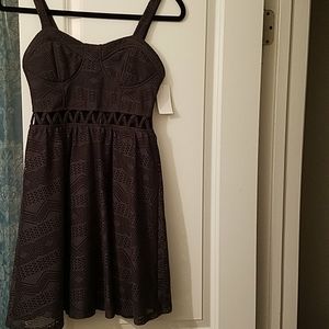 Dark grey exhilaration dress